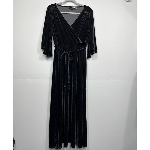 Soft Surroundings Women’s Velvet Dress With Bell Sleeves / Size-Medium - Picture 1 of 12
